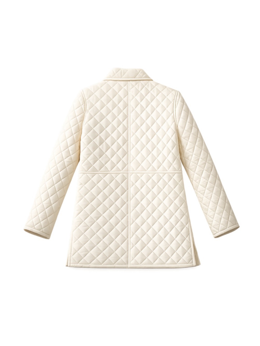 Blair Women's Petite Small (PS) Ivory Quilted Jacket - Picture 2 of 3